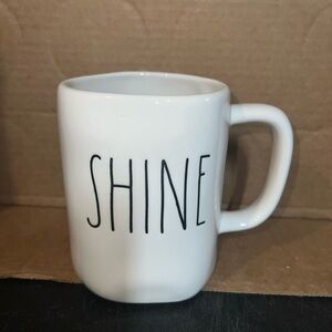 Rae Dunn White 'SHINE' Mug